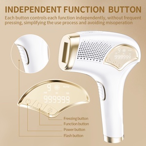 Épilateur laser IPL rechargeable haute énergie, portable sans fil avec refroidissement par glace, indolore, <span class=keywords><strong>épilation</strong></span> permanente - Product Image 5