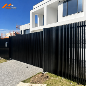 Aluminum Blade Gate Powder Coated Horizontal Privacy <b>Screen</b> Salt Spray Tested <b>for</b> Outdoor <b>Patio</b> and Villa Entrances - Product Image 3