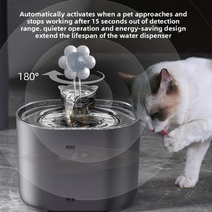 Distributore d'Acqua di Lusso <span class=keywords><strong>per</strong></span> Cani e <span class=keywords><strong>Gatti</strong></span> - Filtrazione a Ricircolo - Alimentatore Automatico Intelligente - Ricaricabile USB - Impermeabile IPX5 in PC - Product Image 2