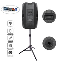 1400 Watts 12 pouces subwoofer audio professionnel PA système haut-parleur boîte de son avec fonction DSP BT 2 canaux ligne/entrée de guidage