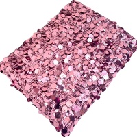 Bonne Vente Rose Sequin Dentelle Tissu Brodé Tissu Brodé Robe de Soirée pour les Femmes Robe