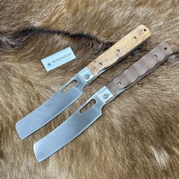 5CR15 RVS Vouwmes voor brood, draagbaar multifunctioneel botermes voor buitengebruik, met textuurhout, 4,5 inch fruit- en campingmes
