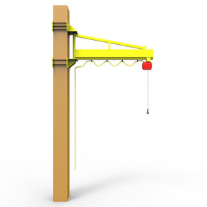 Высокопроизводительный настенный консольный кран 0.125т, 0.25т, 0.5т, 1т, 2т, 3т с электроприводом, поворотный, беспроводной - Product Image 2