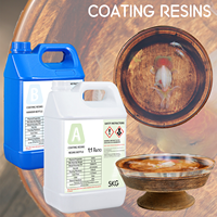 Revêtement époxy super brillant résistant aux rayures, résine époxy transparente à très faible teneur en COV pour table, comptoir, marbre, dessus de bar, travail du bois