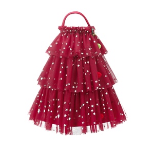 Vestido de Fiesta de Navidad para Niñas Pequeñas, Vestido de Tul Verde con Tirantes, Vestido Bonito con Estampado de Estrellas - Product Image 3