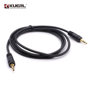 สายเคเบิล KUERL AV 1.5M สายสัญญาณเสียง AUX แบบตัวผู้ต่อตัวผู้สำหรับการเชื่อมต่อเครื่องเสียงและวิดีโอในรถยนต์ - Product Image 4