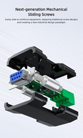 Convertisseur série industriel DTECH IOT9001 avec voyant lumineux Convertisseur passif RS232 DB9 trou vers RS485