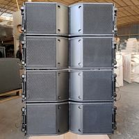 Caja de altavoz de alta calidad de fabricación profesional de China K208 doble matriz de línea pasiva de 8 pulgadas gabinete de altavoz de 2 vías