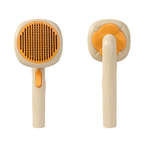 ペット脱毛ブラシセルフクリーニング犬用スライディングブラシマッサージ歯犬用グルーミングブラシ猫用ペットグルーミング用品 - Product Image 3