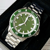 Montre de plongée automatique pour hommes, lunette en céramique verte, cadran vert Olive, étanche à 200M, en acier inoxydable, montre-bracelet mécanique à la mode