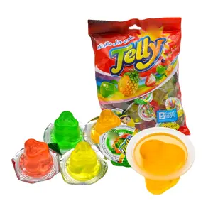 OEM Mini Colorful Assorted Coconut Jelly Fruit Shape Cup Jelly