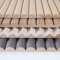 Panneaux muraux acoustiques modernes en MDF rainuré flexible avec design graphique pour intérieur (taille et épaisseur personnalisables)
