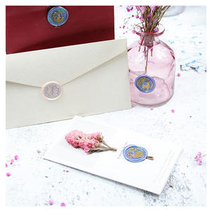 Étiquette adhésive ronde Double face pour sceau à <span class=keywords><strong>cire</strong></span>, pièces, échantillon gratuit, vente en gros - Product Image 5