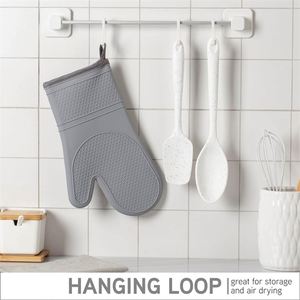 Gant de cuisson en silicone résistant à la chaleur, antidérapant, pour four et barbecue, imperméable, pour cuisine - Product Image 4