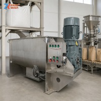 Mélangeur industriel pour poudres, mélangeur à ruban horizontal pour mortier sec, enduit mural, ligne de production de poudre de gypse