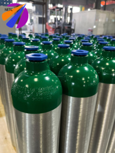 NETC 3,5L 200bar Aluminium-Sauerstofftanks für Krankenwagen Tragbarer Haushalts-Sauerstoffzylinder mit Integriertem Ventil - Product Image 2