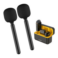 Set de Micrófono Lavalier Inalámbrico con Conector Tipo C, Omnidireccional, con Cancelación de Ruido para Grabación