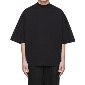 T-shirts décontractés à manches courtes pour hommes, coupe oversize à épaules tombantes, en tissu épais, vierges pour la personnalisation, vente en gros, fabricant - Product Image 1