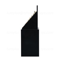 Présentoir de boutique de beauté en bois avec emplacements pour produits en acrylique et tiroirs de rangement pour magasin de maquillage
