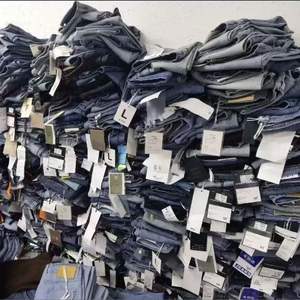 कारखाने के प्रत्यक्ष महिला जींस के ओवरस्टॉक वाले विंटेज फ्लैड डेनिम पैंट, सस्ती थोक मूल्य निकासी बिक्री - Product Image 2