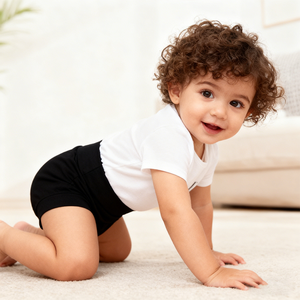 Thiết kế mới trẻ sơ sinh unisex Hữu Cơ tre rắn bummies đàn hồi cao eo Tã bao gồm quần short nở quần bé quần ngắn - Product Image 1