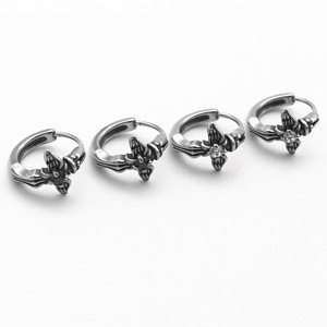 Pendientes con clip yunnique, diseño de plumas, tachuelas geométricas de acero y titanio para mujer, joyería, accesorios de moda - Product Image 2