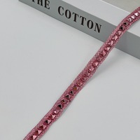 Ruban scintillant coloré perceuse à Angle pointu Rivet dentelle plastique rose diamant perle vêtements accessoires