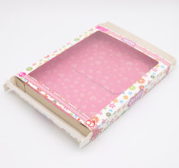 Pliage personnalisé plat jouet cadeau boîte d'emballage boîte à jouets poupée cadeau boîte avec fenêtre transparente