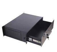 Tiroir de serveur 19'' 1U pour montage en rack, verrouillable et coulissant, avec clé