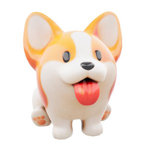कस्टम कॉर्गी पिल्ला रेसिन मूर्तिकला टिकाऊ कस्टम रंग अनुकूलन आकार कार्टून शैली कला पालतू दुकानों के लिए उपहार - Product Image 4