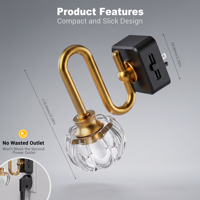 Veilleuse LED enfichable LOHAS avec capteur crépusculaire, en forme de citrouille, intensité variable 1W, style vintage, pour chambre, couloir et salle de bain