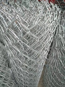 รั้วลวดตาข่ายชุบสังกะสีแบบจุ่มร้อน ขนาดตาข่าย 50x50 มม. รั้วไซโคลนสำหรับฟาร์มและสวน - Product Image 4