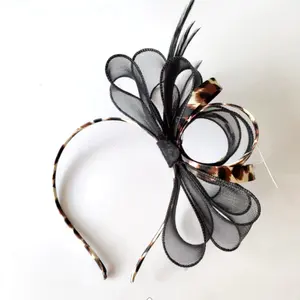 Mix colors Occidental popular simple bow feather fascinator party fashion headband fascinators