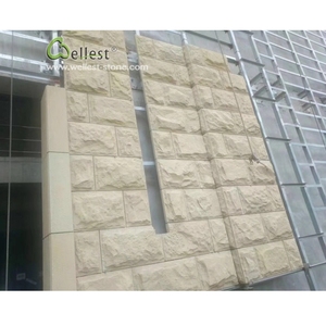 Revêtement mural en pierre de <span class=keywords><strong>grès</strong></span> jaune SY152 en forme de champignon - Product Image 5