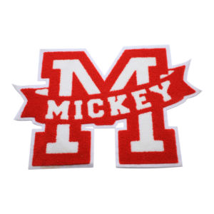 Toppa in ciniglia ferro su toppe ricamate nessun minimo ciniglia ricamo alfabeto giacca ricamo personalizzato Patch cappello - Product Image 2