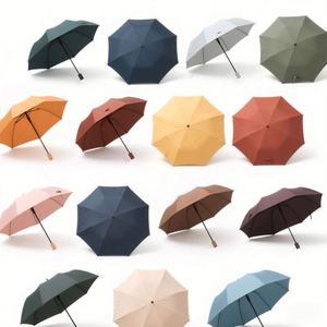 Paraguas Plegable de 3 Secciones con Logotipo Personalizado al por Mayor de Alta Calidad para la Lluvia - Product Image 2