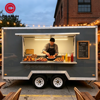 Remorque de cuisine mobile Cogsun, chariot à hot-dogs, churros, café, maïs sucré, hamburgers, remorque de concession alimentaire mobile