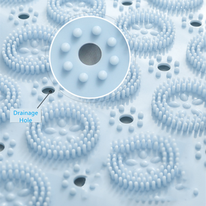 באינטרנט למעלה מכירת רך החלקה PVC גדול אמבטיה מחצלת מקלחת מחצלות עם ניקוז חורים חזק יניקה כוסות פונקצית עיסוי - Product Image 6