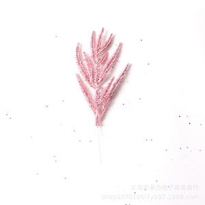Branche de feuille en poudre d'or artificielle Duoli, 10 pouces, en plastique, simulation, accessoire de décoration pour mariage et maison - Product Image 3