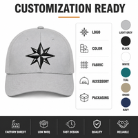 Gorras de Béisbol Bordadas Personalizadas al por Mayor, Gorras de 6 Paneles de Sarga de Algodón con Logotipo, Gorras de Papá con Cierre a Presión, Perfil Bajo, Unisex, Fabricante OEM