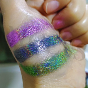 Marca MCESS uñas mágicas holográficas polvo de cromo de lujo antes de la capa superior para polvo de inmersión - Product Image 3