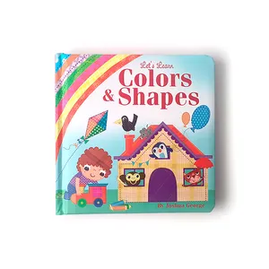 Cor e forma aprendendo histórias livro capa dura melhor presente de Natal para crianças bordo livro personalizado crianças livro para o bebê