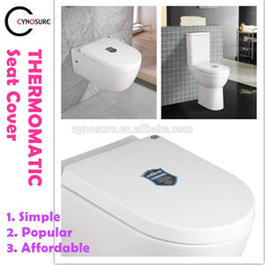 WC intelligent suspendu au mur avec couvercle de siège à fermeture et chasse d'eau automatiques - Product Image 3