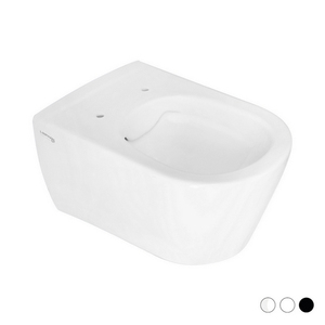 Inodoro suspendido sin borde Greta de 57 cm de largo, blanco mate - Product Image 3