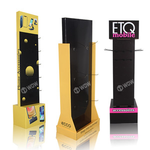 Free Standing Cardboard Phone <strong>Case</strong> <strong>Display</strong> Rack Custom Mobile Phone Accessory <strong>Display</strong> Stand Hot Selling - Product Image 3