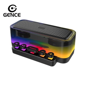 Altavoz de Karaoke GENCE ZQS3216 5.0 con Micrófono Incorporado, Luces LED RGB, Carcasa de Plástico, Batería Incluida, Salida de 10W, para el Hogar - Product Image 1