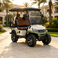 Voiture de golf électrique professionnelle 4 places au lithium 48V Rainbow en promotion – Chariot de golf tout-terrain 30-50 km/h 70-90 km d'autonomie