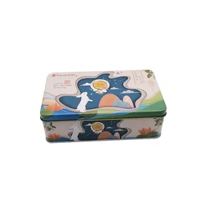 Cracker Tin Crunchy Biscuit Tin Packaging Beauty Set Box Metal