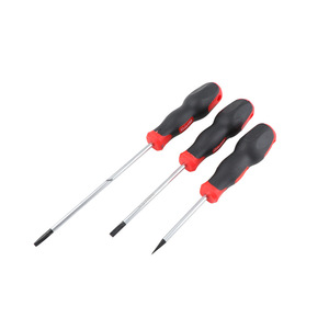 Juego de destornilladores de cabeza plana de acero al carbono con mango antideslizante, destornillador estándar para reparaciones domésticas - Product Image 5