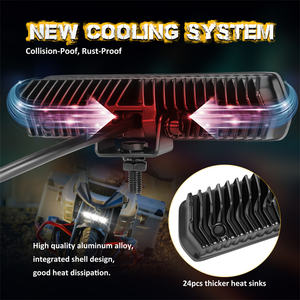 Barra de Luz LED de Alta Resistencia para Conducción, 6000K, Blanca, 6 Pulgadas, Haz de Luz Amplio, 60W, Montaje Oculto en Parachoques Delantero Inferior de Automóvil - Product Image 5